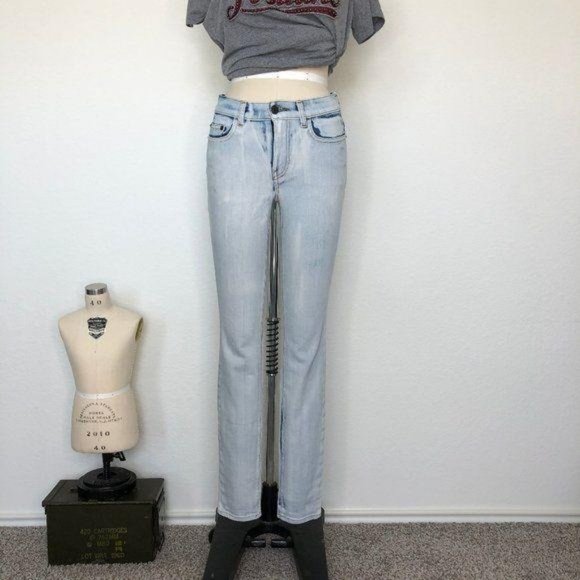 Proenza Schouler PS-J2 Acid Wash Jeans Skinny Ligh - Picture 2 of 10